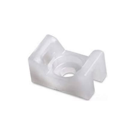 Abb CABLE TIE SCRW MOUNT BASE NAT.4X.6" #6/8 SCR UP TO 50LB TIE, PK 500 SMNY-001-9-D